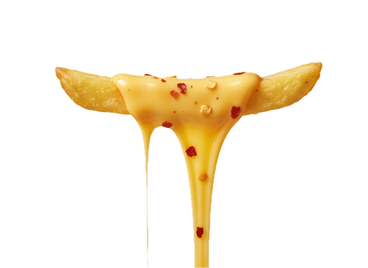 Knusprige Pommes mit cremiger VANOZZA Chili Cheese Style Sauce