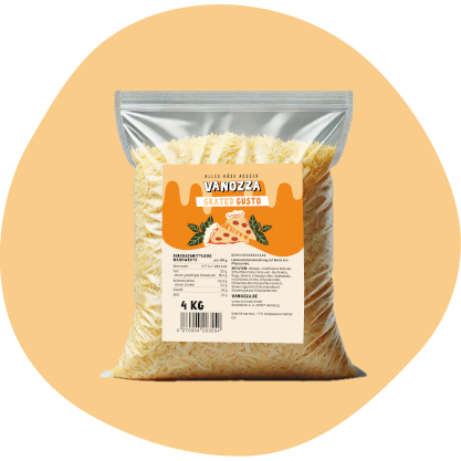 VANOZZA Grated Gusto Gouda-Style veganer Reibekäse
