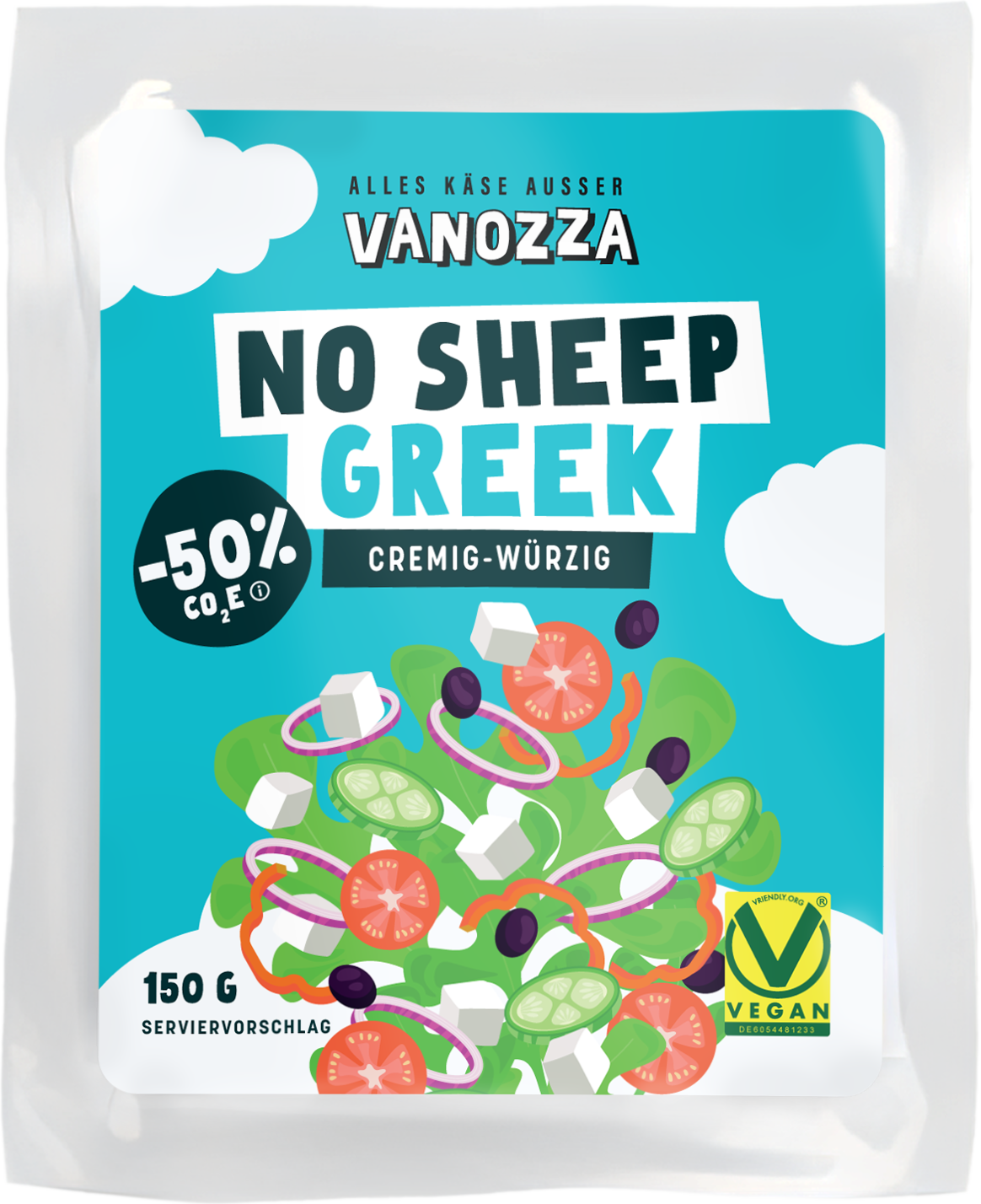 VANOZZA No Sheep Greek – nachhaltige Käsealternative