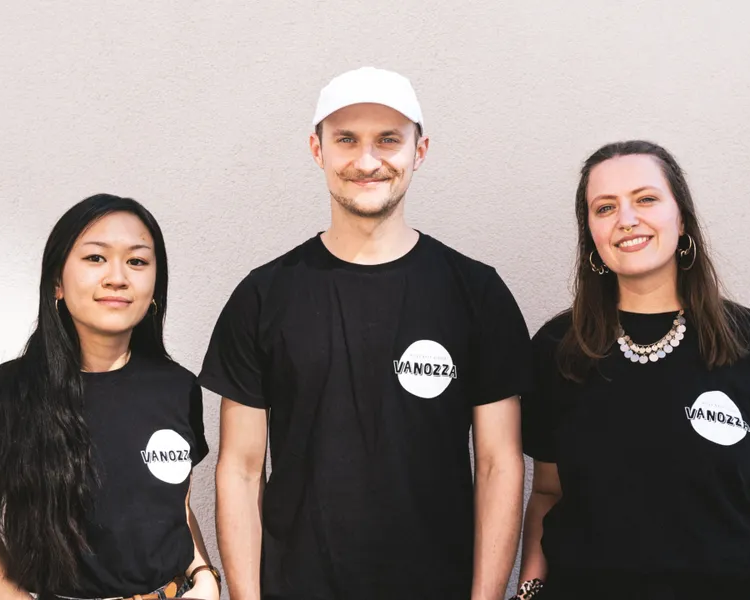 Team von VANOZZA (recht nachs links): Cindy Ta, Nico Hansen, Marie Tauber